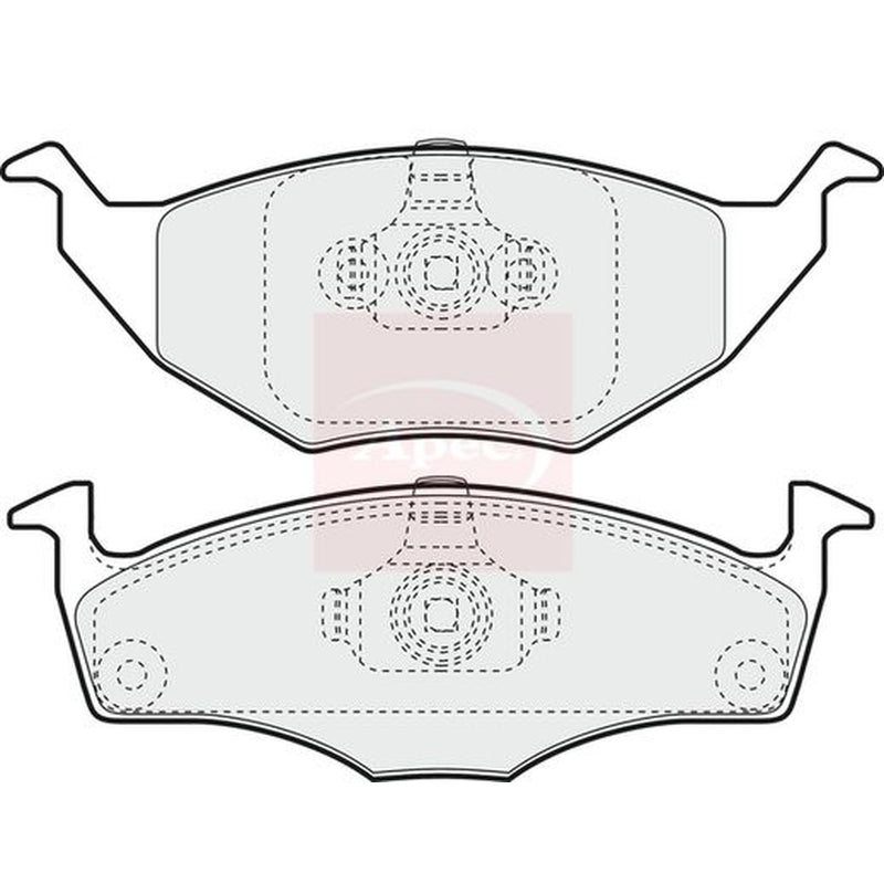 Apec Front Brake Pad Set PAD1379