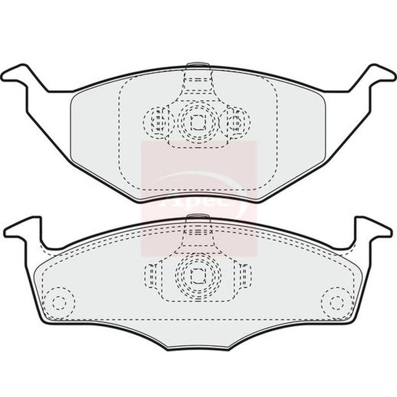 Apec Front Brake Pad Set PAD1379