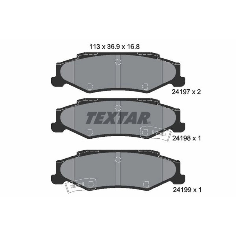 Textar Rear Brake Pad Set 2419701