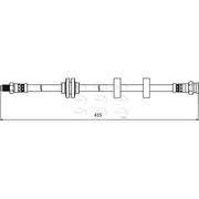 Apec Brake Hydraulic Hose Line Front HOS3973