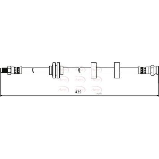 Apec Brake Hydraulic Hose Line Front HOS3973