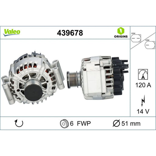 Valeo Car Alternator 12V 439678