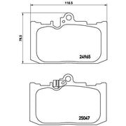 Brembo 4 x Front Brake Pad Set P83131