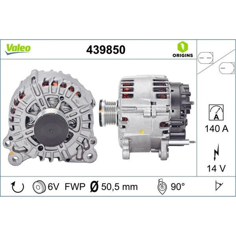 Valeo Car Alternator 12V 439850