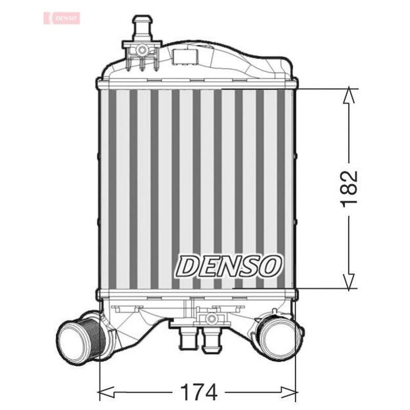 Denso Intercooler (Charge Air Cooler) Left DIT09112