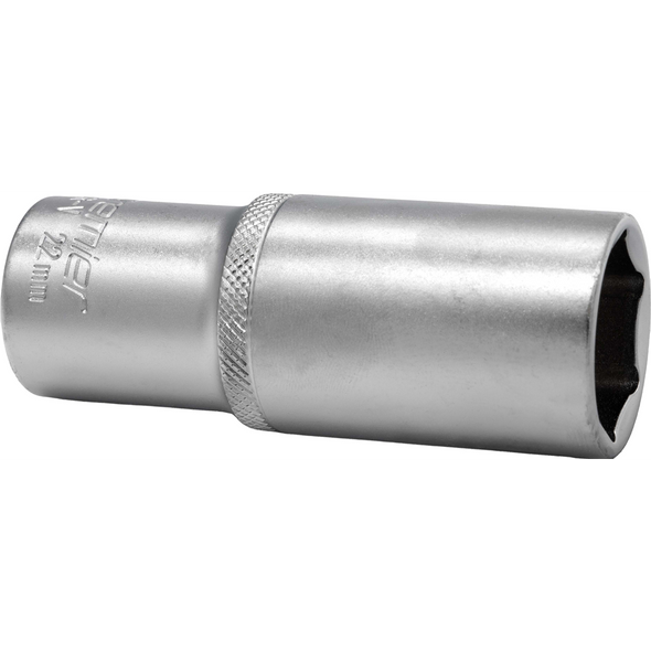 Sealey 1/2"Dr Deep Socket 22mm (Micro Satin Finish)