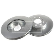 Borg & Beck 2 x Vented Front Brake Discs BBD4081