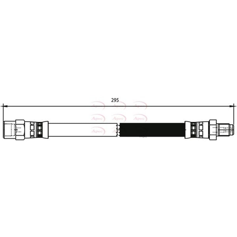Apec Brake Hydraulic Hose Line Rear HOS3877