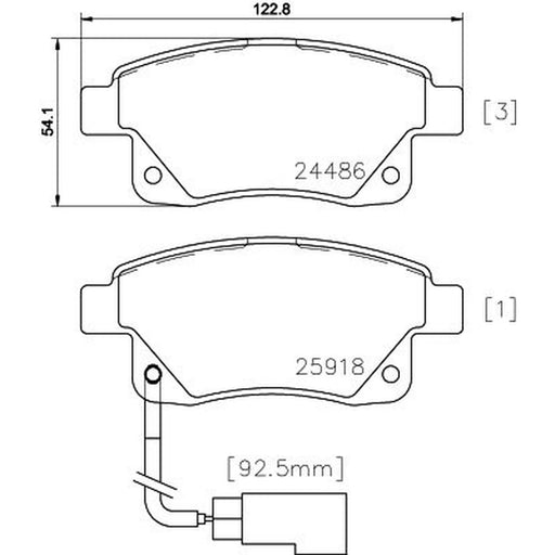 DON Rear Brake Pad Set PCP1633