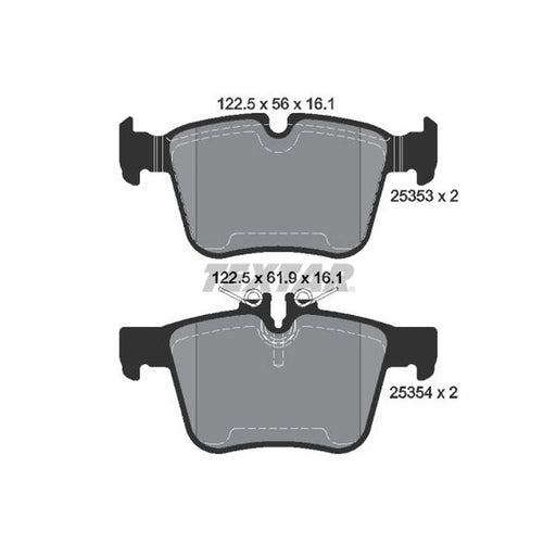 Textar Rear Brake Pad Set 2535301