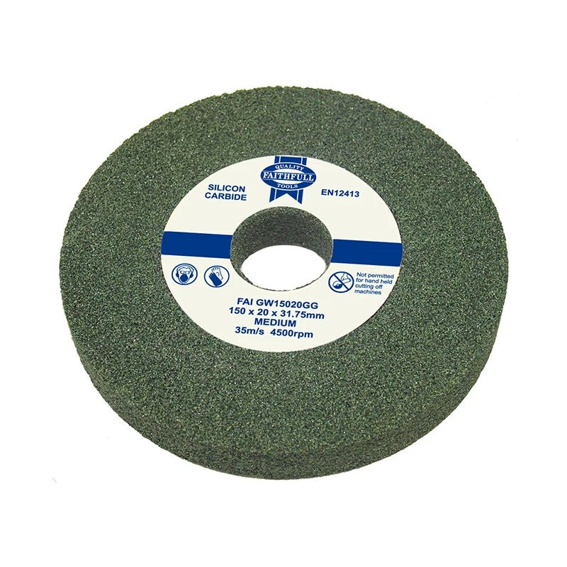 Faithfull General Purpose Grinding Wheel 150 x Green Grit 16-20mm