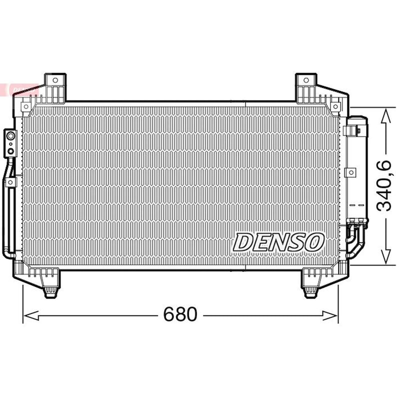 Denso Air Conditioning Condenser DCN45014