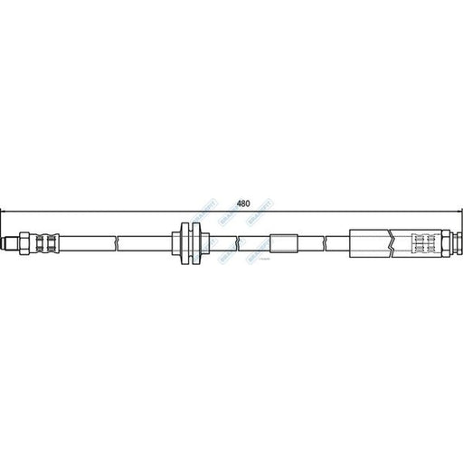 Apec Brake Hydraulic Hose Line Front BHO4077