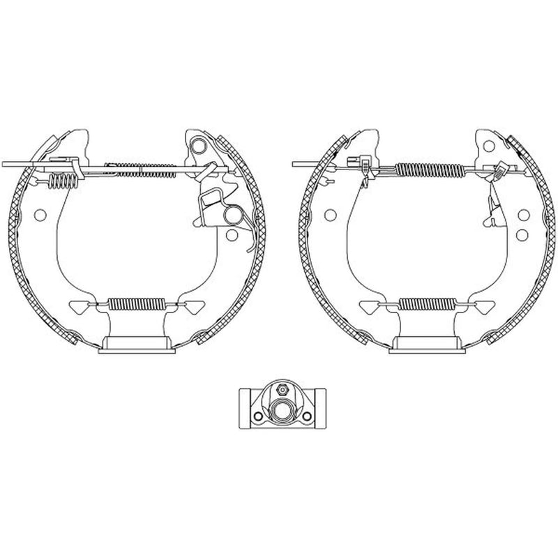Mintex Brake Shoe Set Axle Kit MSP138
