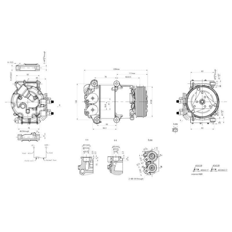 Hella Air Conditioning Compressor 8FK 366 200-351