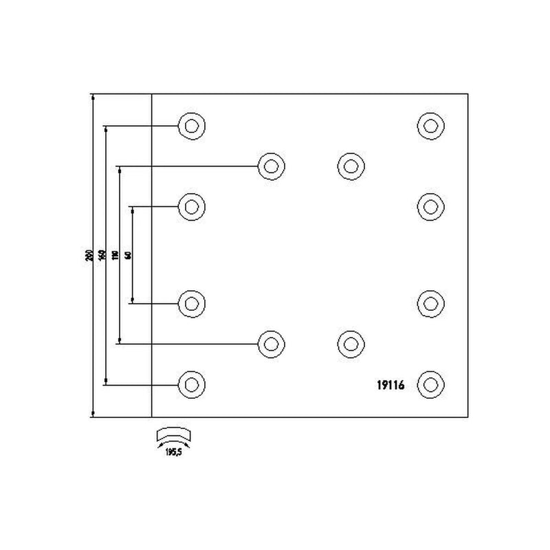 Textar Textar Cv Brake Lining Set 1911603