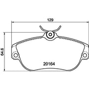 Mintex Front Brake Pad Set MDB1532