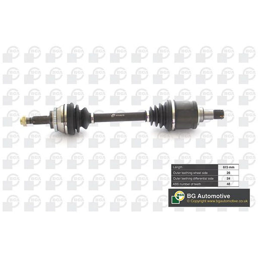 BGA CV Drive Shaft Driveshaft Front Left DS7608L