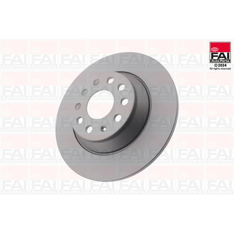 FAI 2 x Solid Rear Brake Discs BD123