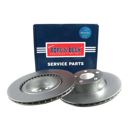 Borg & Beck 2 x Vented Rear Brake Discs BBD5300