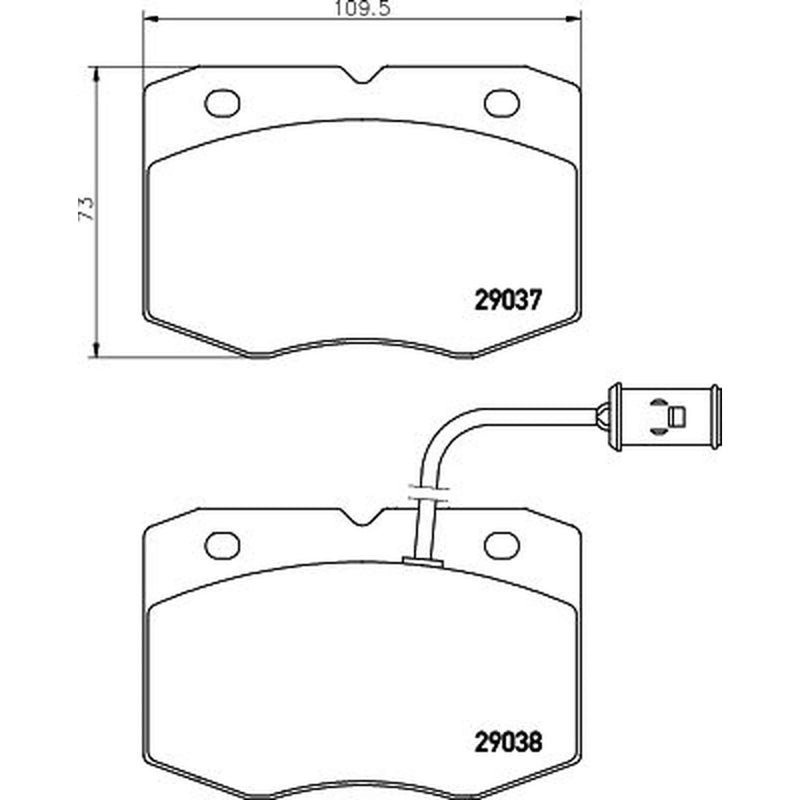 Mintex Front Brake Pad Set MDB1561