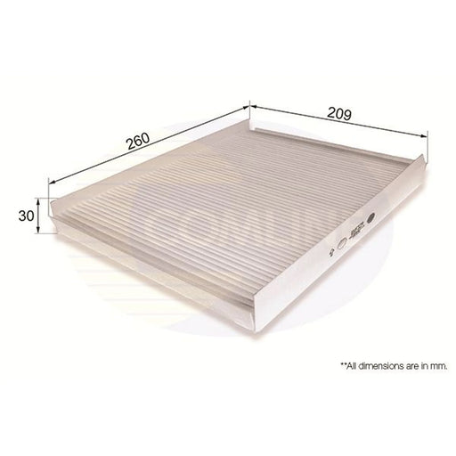 Comline Cabin Air Filter (Pollen Filter) EKF329