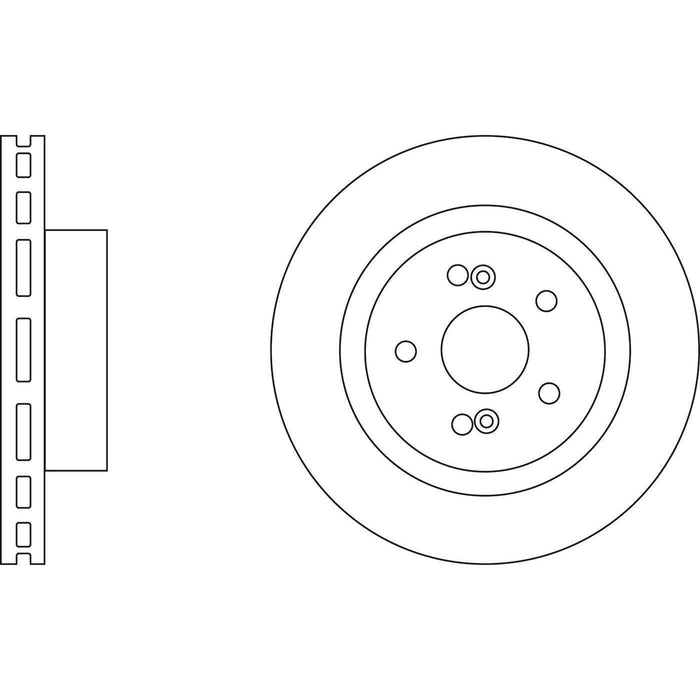 Apec Brake Disc Front Fits Renault Clio Megane Apec  - Town Parts