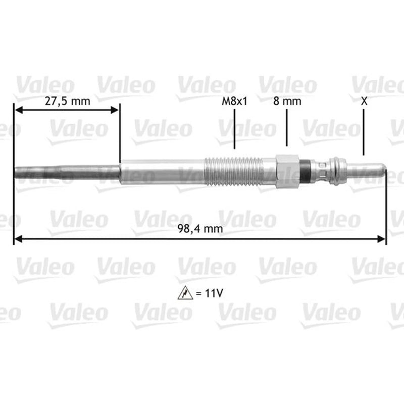 Valeo Diesel Engine Glow Plug 345175