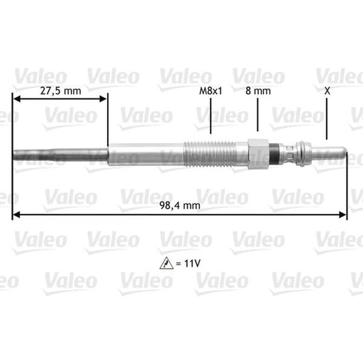 Valeo Diesel Engine Glow Plug 345175