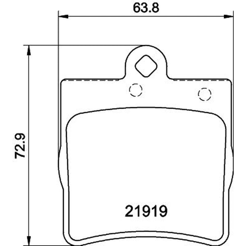 DON Rear Brake Pad Set PCP1050