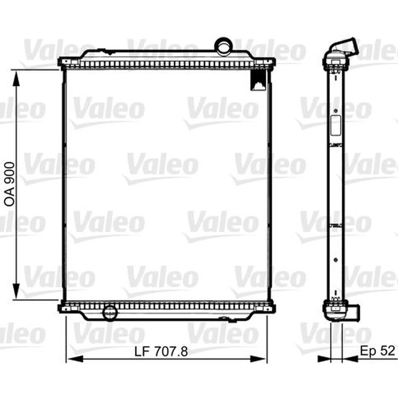 Valeo Radiator W/O Frame Renault Trucks Kerax 733517