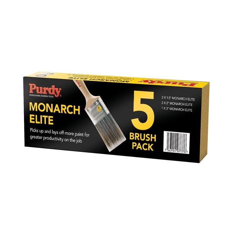 Purdy® Monarch™ Elite™ Paint Brush Set, 5 Piece - ME5