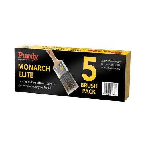Purdy® Monarch™ Elite™ Paint Brush Set, 5 Piece - ME5