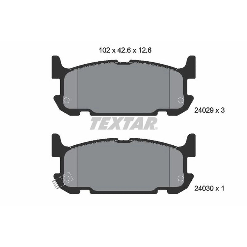 Textar Rear Brake Pad Set 2402901