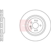 Apec 2 x Vented Front Brake Discs DSK2019