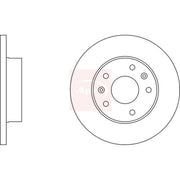 Apec 2 x Solid Front Brake Discs DSK831