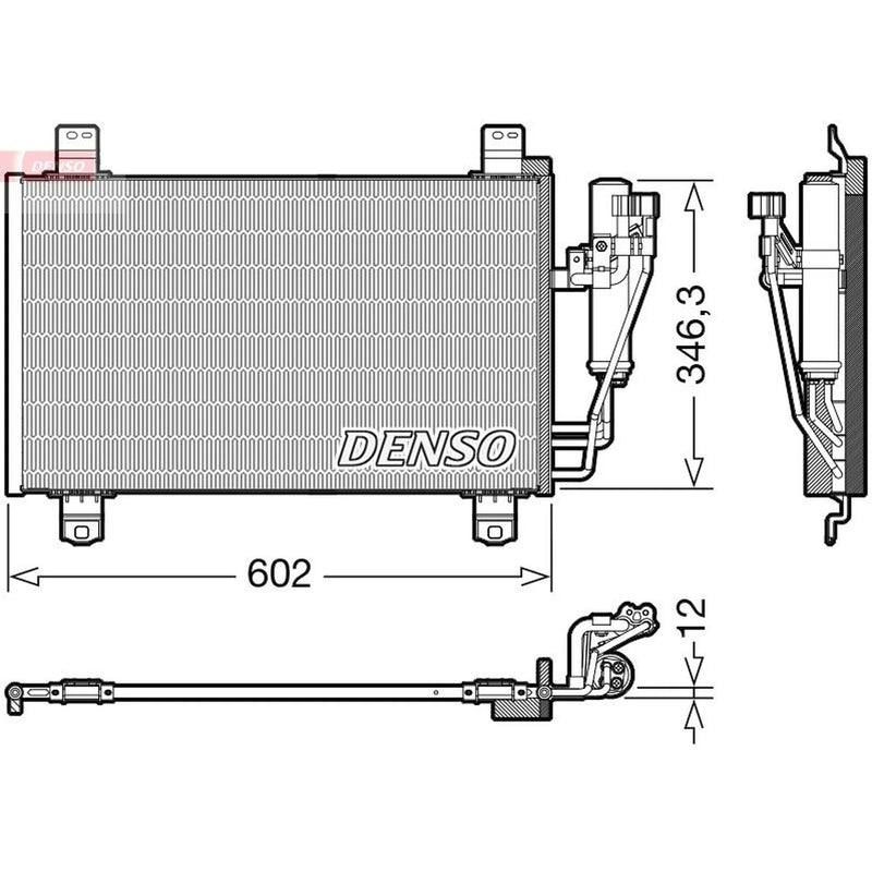 Denso Air Conditioning Condenser DCN44017