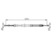 Bosch Handbrake Cable Left Rear 1 987 482 308