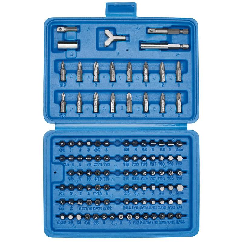Draper Screwdriver Bit Set 100 Piece with Storage Case