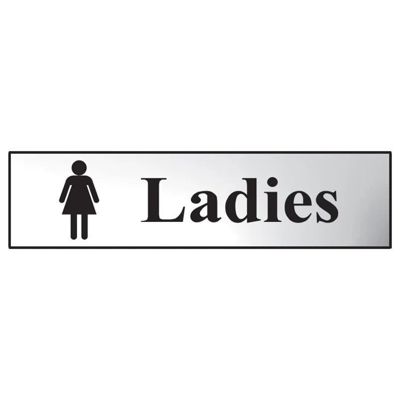 Scan Ladies - Polished Chrome Effect 200 x 50mm - 6002C