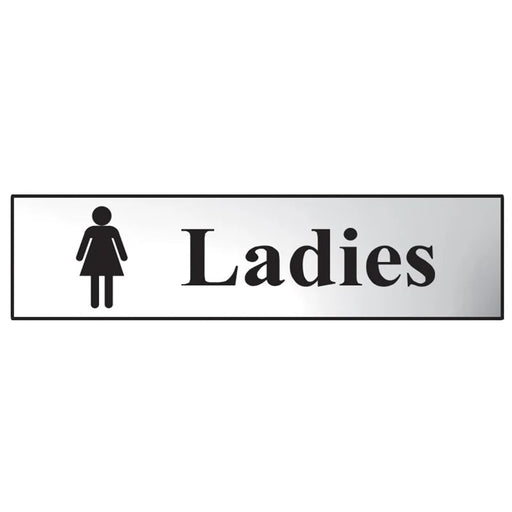 Scan Ladies - Polished Chrome Effect 200 x 50mm - 6002C