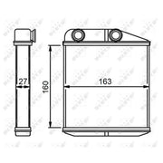 NRF Heater Matrix Core Heat Exchanger 54310