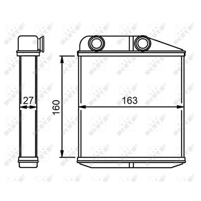 NRF Heater Matrix Core Heat Exchanger 54310