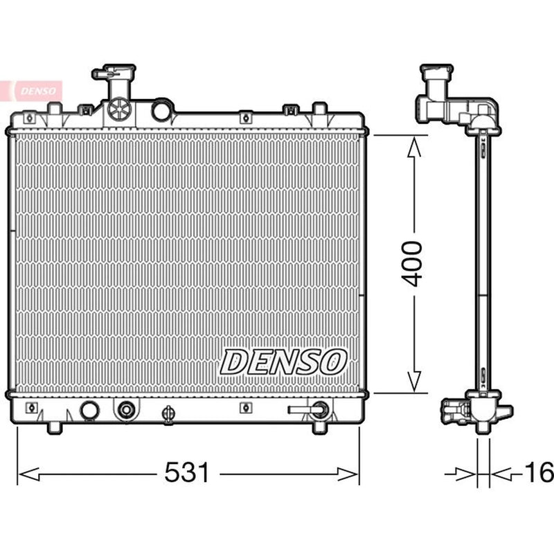 Denso Engine Radiator DRM47035