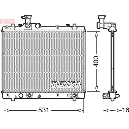 Denso Engine Radiator DRM47035