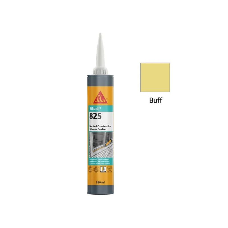 Everbuild Sika Sikasil®-825 Silicone Sealant Buff 380ml