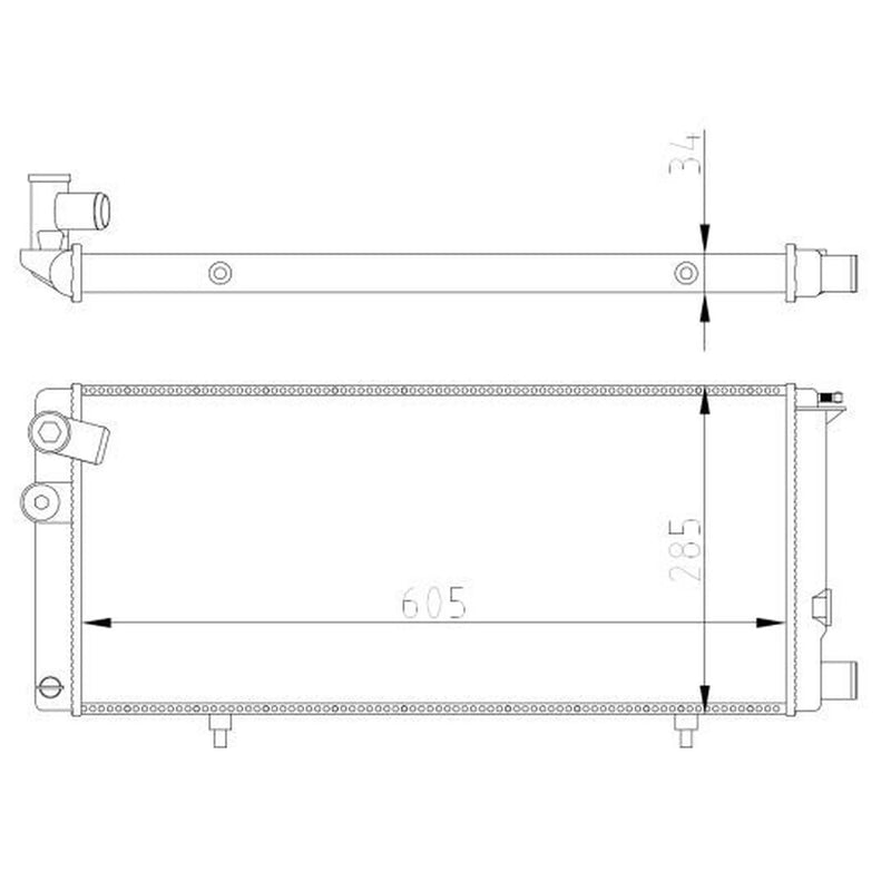 NRF Engine Radiator 54628A