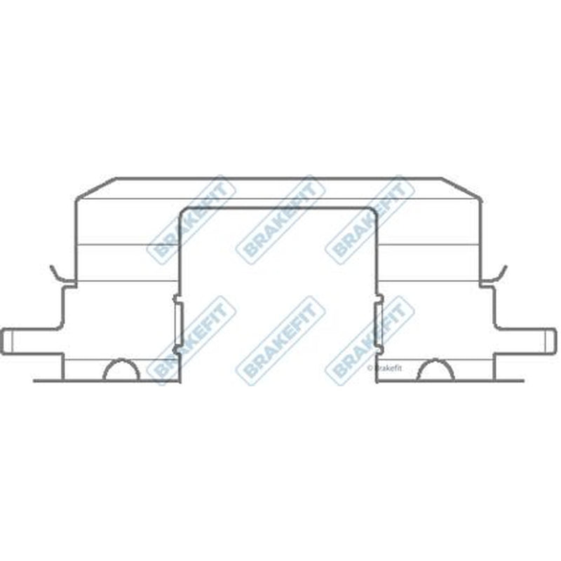 Apec Brake Pad Accessory Fitting Kit Front BKT1268