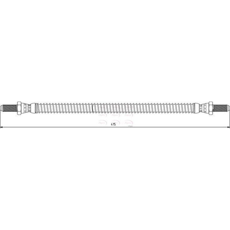 Apec Brake Hydraulic Hose Line Front HOS3802