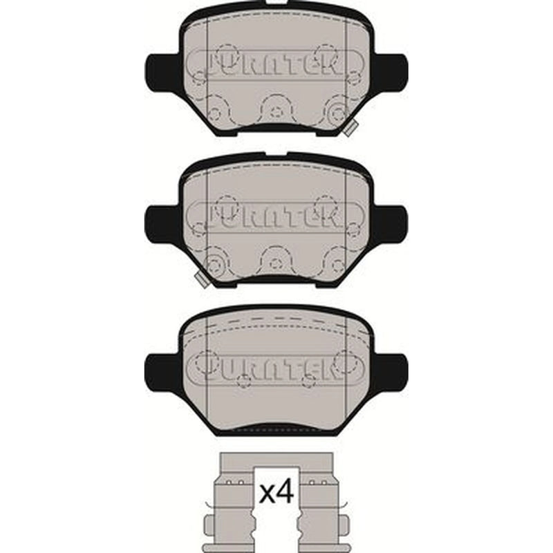 Juratek Rear Brake Pad Set JCP8562